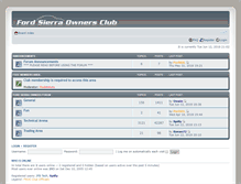 Tablet Screenshot of forum.fordsierraclub.co.uk